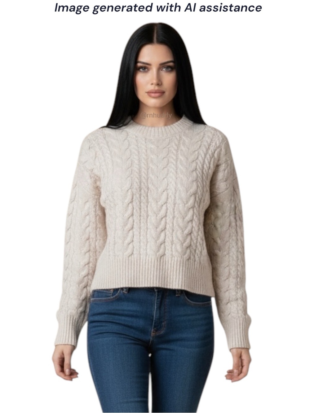 Demylee New York S wool cable knit sweater